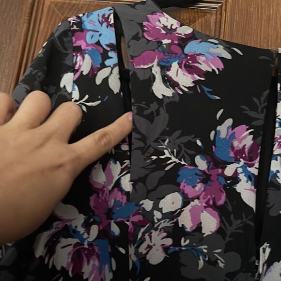 Floral Torrid Dress with Bell Sleeves - Picture 9 of 12